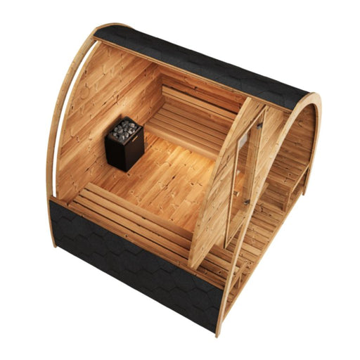 SaunaLife Model G3 Garden-Series 4-Person Traditional Outdoor Pod Sauna