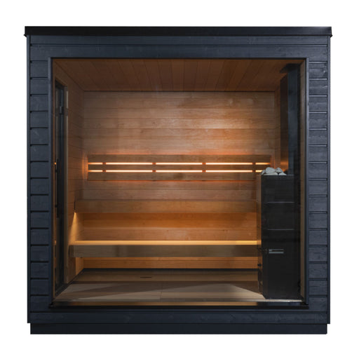 SaunaLife Model G6 Garden-Series 6-Person Pre-Assembled Outdoor Home Sauna | MODELG6-R