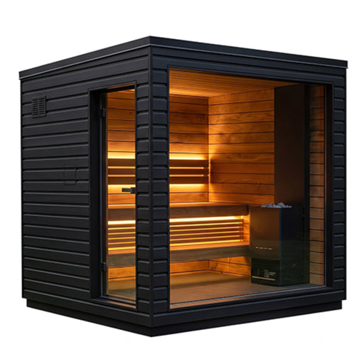 SaunaLife Model G6 Garden-Series 5-Person Pre-Assembled Outdoor Home Sauna