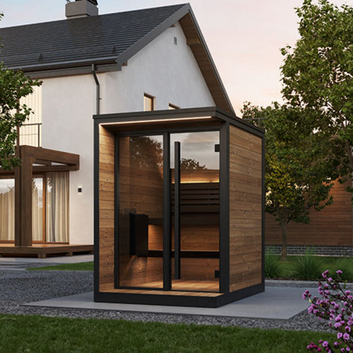 SaunaLife Model GL4 Garden Luxury-Series 4-Person Outdoor Sauna