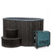 SaunaLife Model S2BC Package Soak-Series 2-Person Cold/Hot Immersion Tub with Water Chiller/Heater (Black)