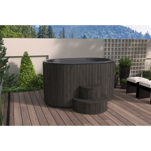 SaunaLife Model S2B Soak-Series 2-Person Cold/Hot Immersion Tub (Black)