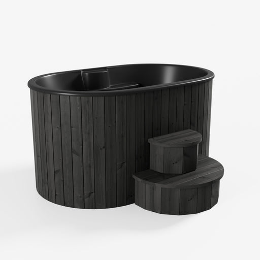 SaunaLife Model S2B Soak-Series 2-Person Cold/Hot Immersion Tub (Black)
