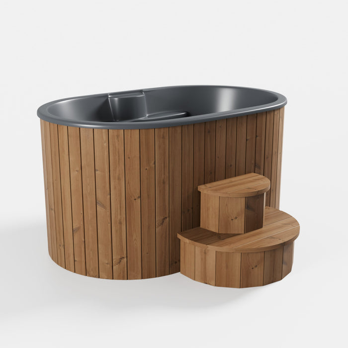 SaunaLife Model S2N Soak-Series 2-Person Cold/Hot Immersion Tub (Natural)