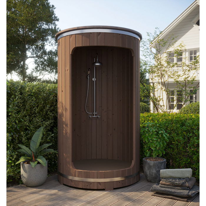 SaunaLife Rain-Series Model R3 Outdoor Barrel Shower Kit