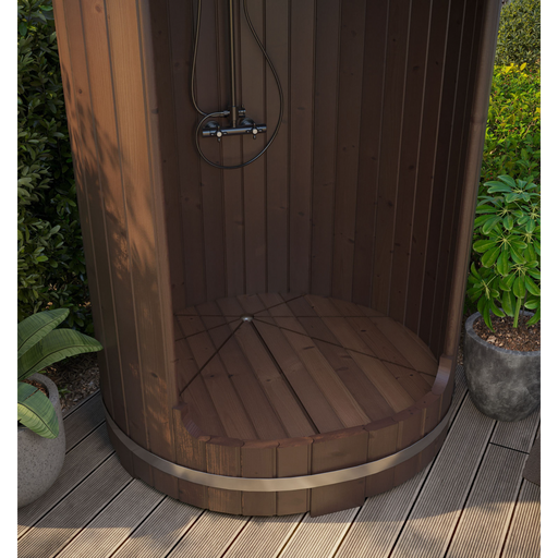 SaunaLife Rain-Series Model R3 Outdoor Barrel Shower Kit
