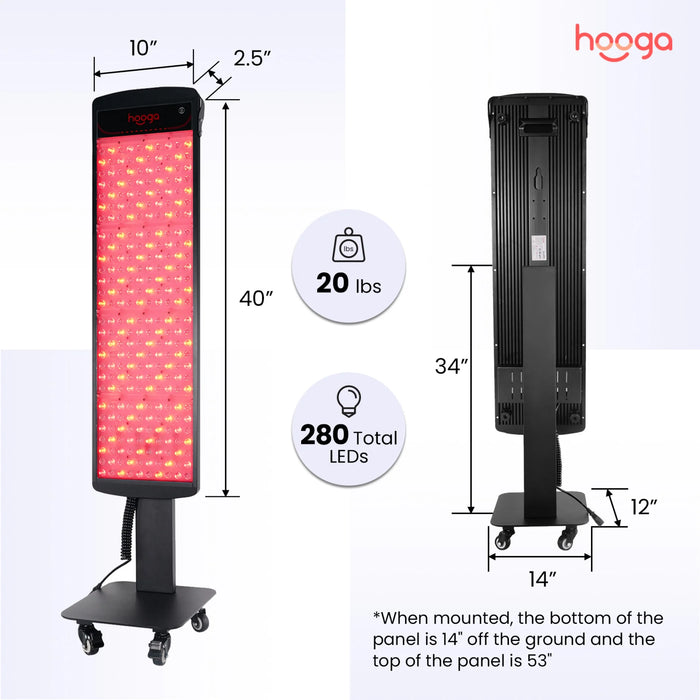 Hooga SaunaPRO Red Light Therapy Panel