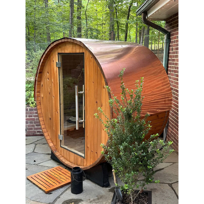 Sauna Shield Barrel Sauna Copper Roof Cover