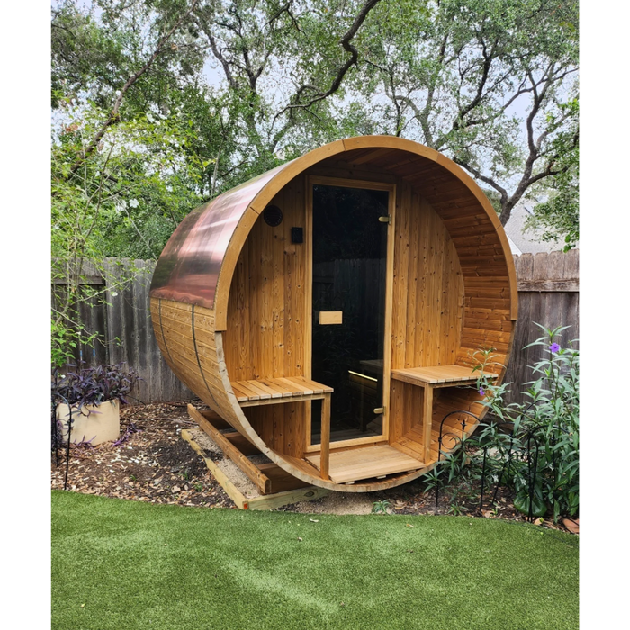 Sauna Shield Barrel Sauna Copper Roof Cover