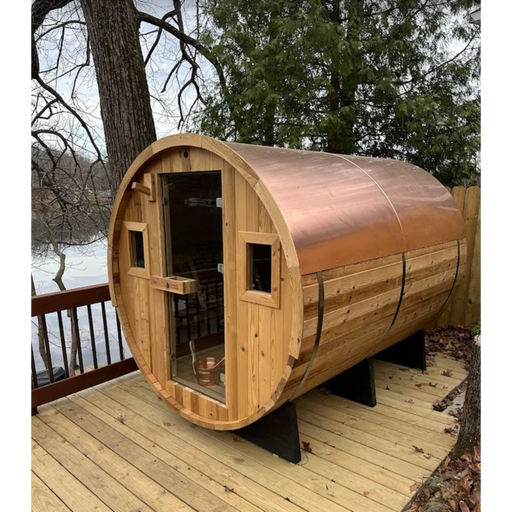 Sauna Shield Barrel Sauna Copper Roof Cover
