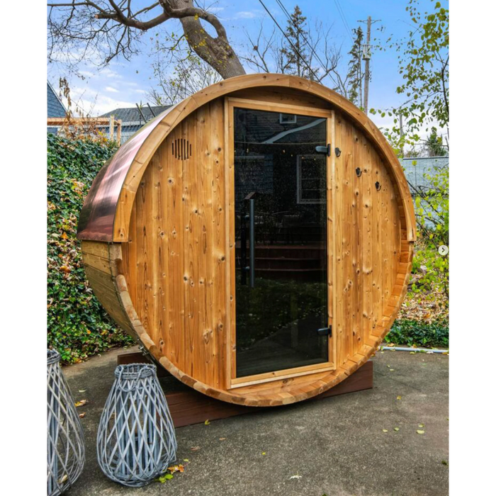 Sauna Shield Barrel Sauna Copper Roof Cover