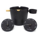 SaunaLife Accessory Package 5 (1-Gallon Sauna Bucket, Ladle, and Black Thermometer, and Hygrometer)