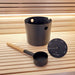 SaunaLife Accessory Package 6 (1-Gallon Sauna Bucket, Ladle, and Thermometer)