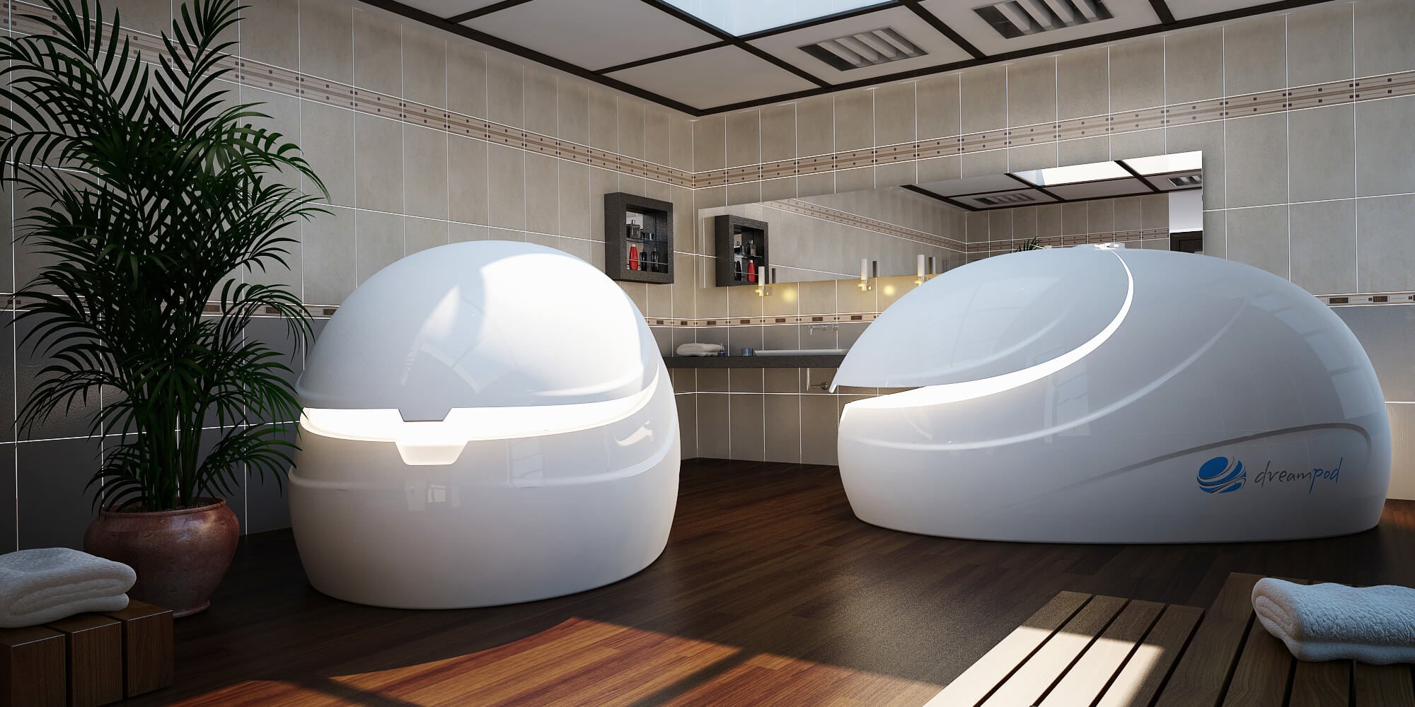 Soak Pod Dreampod Vmax Float Pod — Pure Saunas