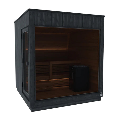 Thermasol Nordic Misty Electric Outdoor Sauna - Left