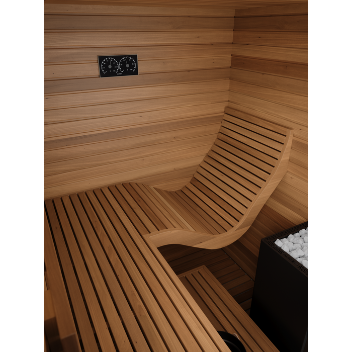 Auroom Baia Glass 2-Person Traditional Indoor Sauna