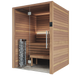 Auroom Cala Glass 2-4 Person Traditional Indoor Sauna - Thermo-Aspen
