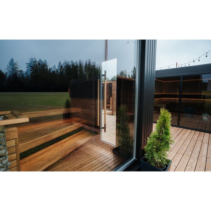 Auroom Terra S 5-Person Traditional Outdoor Sauna - Black