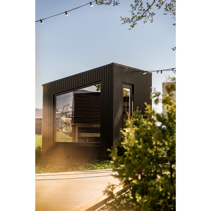 Auroom Terra S 5-Person Traditional Outdoor Sauna - Black