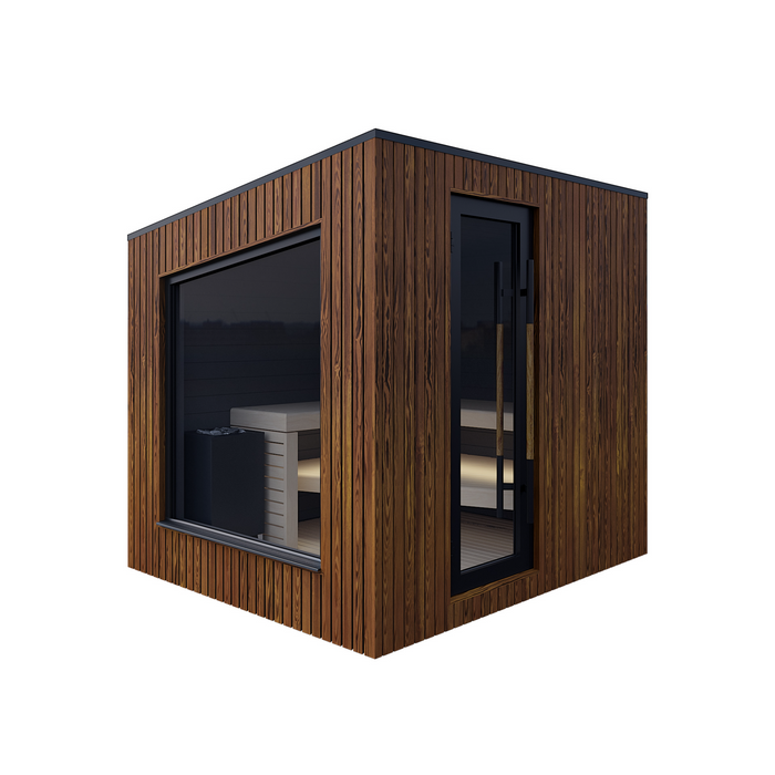 Auroom Terra S 5-Person Traditional Outdoor Sauna - Natural