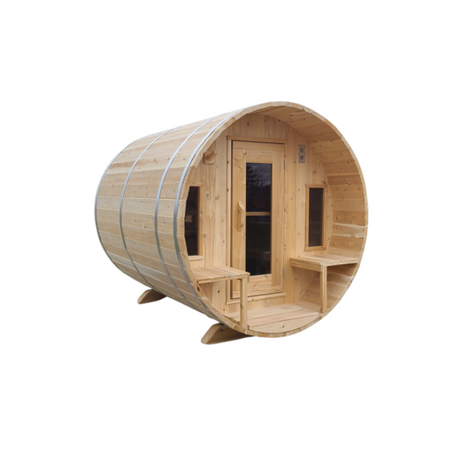 Leisurecraft CT Tranquility Barrel Sauna (Heating Option: Electric Heater) 1