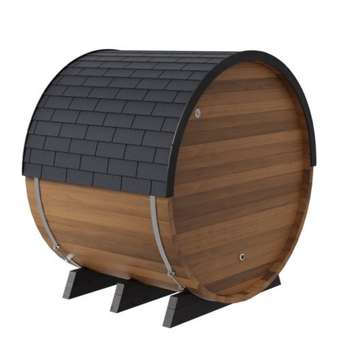 Finnmark FD-6 4-Person Cedar Traditional-Infrared Barrel Sauna | FD-KN006