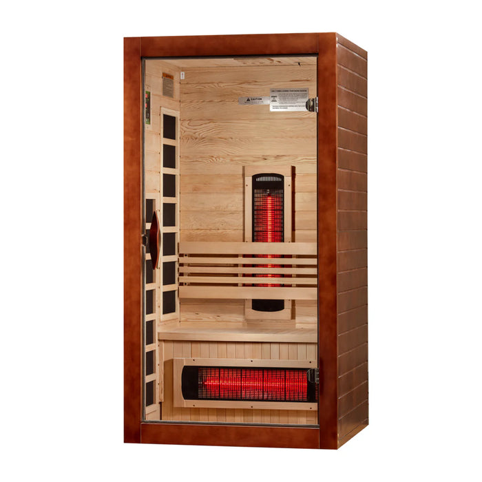 Dynamic Santorini 1-2 Person Full Spectrum Near Zero EMF Far Infrared Sauna | DYN-6009-03 FS