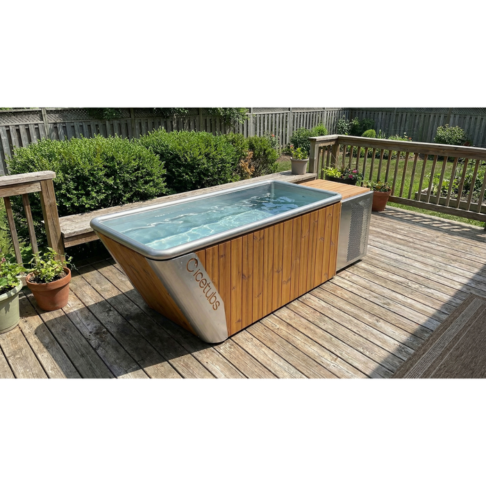 Icetubs IceBath Thermowood & Stainless Steel Cold Plunge Tub
