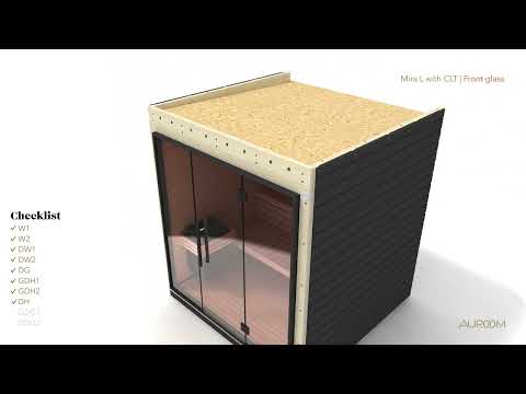 Auroom Mira L 5-Person Traditional Outdoor Sauna Installation Guide