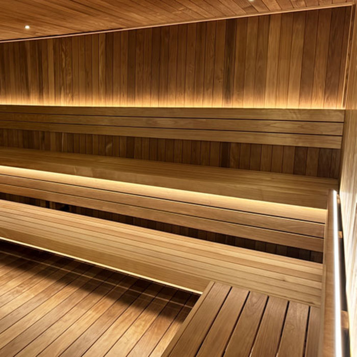ProSaunas 3-Zone Dimmable White LED Sauna Light Strip Kit — Wi-Fi + Wireless Control, Waterproof