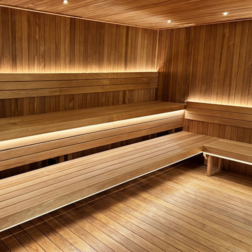 ProSaunas 3-Zone Dimmable White LED Sauna Light Strip Kit — Wi-Fi + Wireless Control, Waterproof