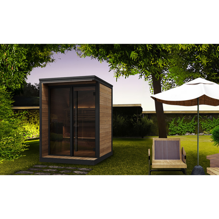 SaunaLife Model GL4 Garden Luxury-Series 4-Person Outdoor Sauna