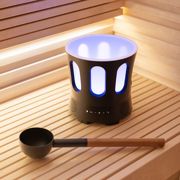 SaunaLife SaunaZone Bluetooth Sauna Speaker & Sauna Bucket with Lights
